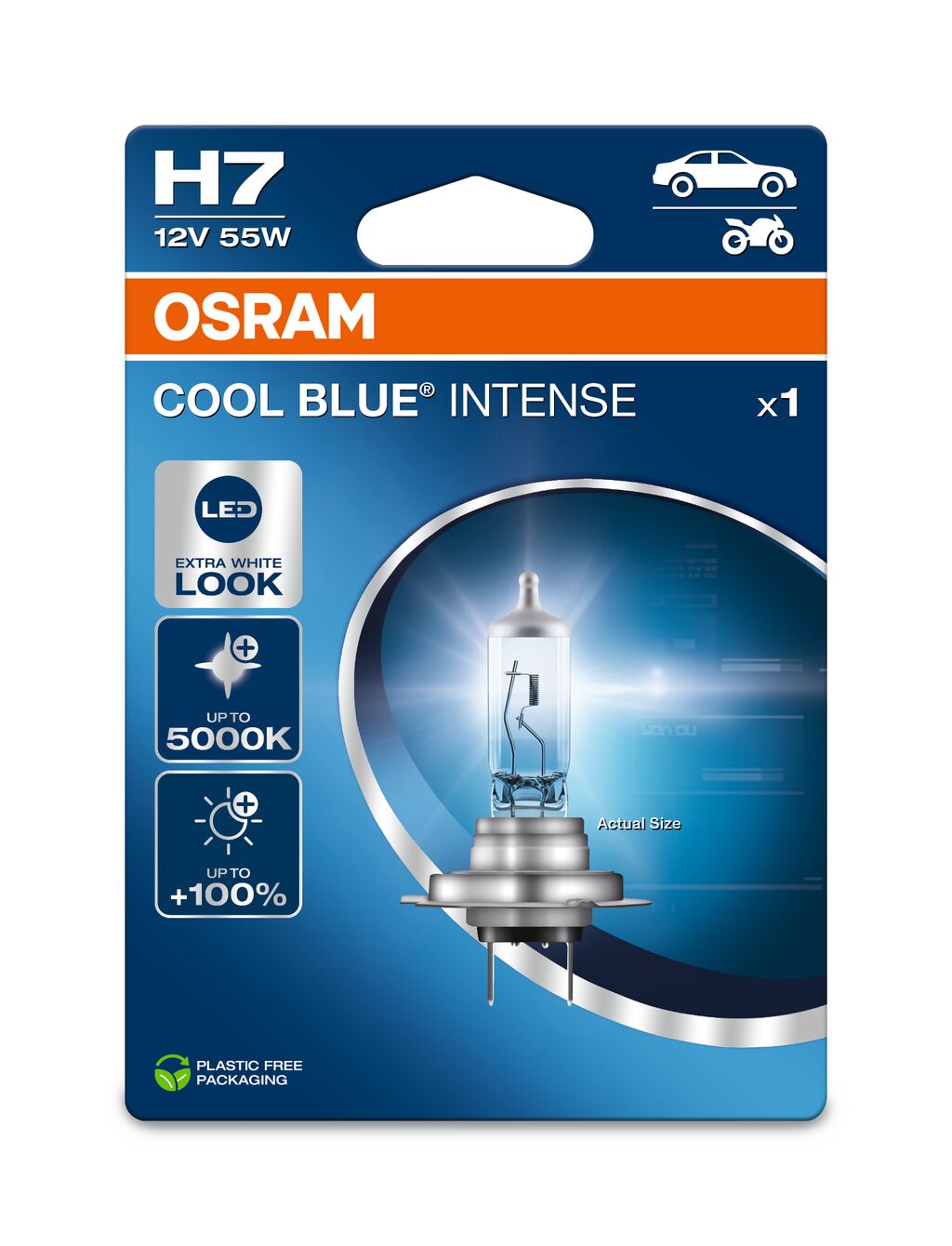 OSRAM COOL BLUE INTENSE H7 12V BLI1 ECO